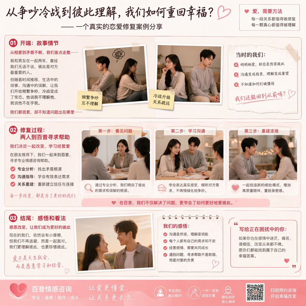 从争吵到和解：一段恋情的修复之旅